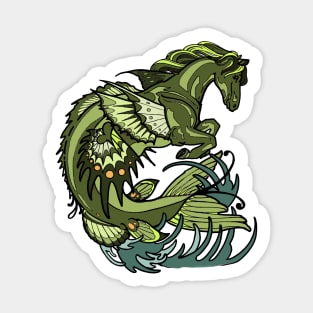 selkie, kelpie. hippocampus, sea horse Sticker